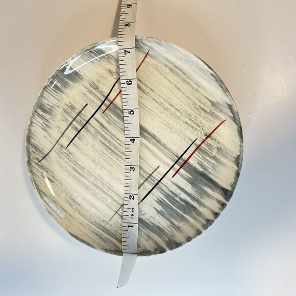 Vintage MCM Atomic Retro Prim Rose China Small Plates 7.5 In Atomic Retro Set 5 - Picture 2 of 6